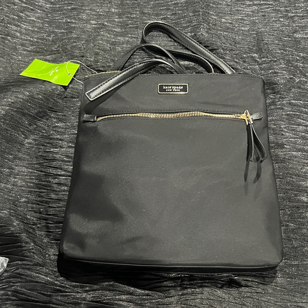 Kate Spade Black Tote with Zipper
